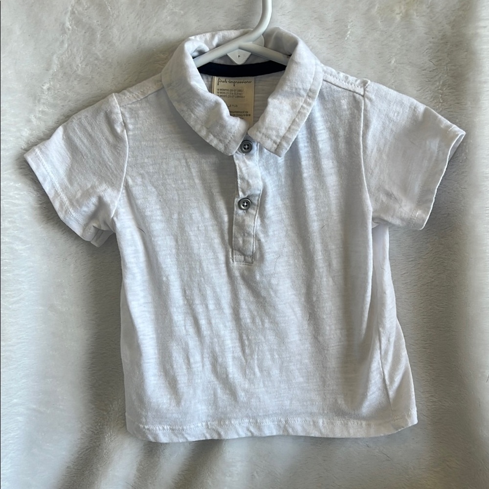 Classic White Kids Polo Shirt